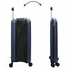 vidaXL Valise Bleu fonc&eacute; 34 x 23 x 55.5 cm Plastic ABS