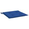 vidaXL Coussins de chaise de jardin lot de 2 bleu royal 50x50x4 cm
