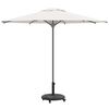 vidaXL Pied de parasol Noir Ø38-48 mm PE, béton et fer