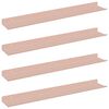 vidaXL &Eacute;tag&egrave;re flottante Montage mural 4 pc Rose 60 x 8,5 x 2,5 cm