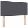 vidaXL T&ecirc;te de lit Gris fonc&eacute; 90 cm Tissu en velours c&ocirc;tel&eacute;