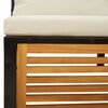 vidaXL Salon de jardin avec coussins 7 pcs bois massif d'acacia