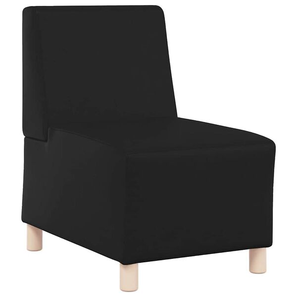 vidaXL Unit&eacute; de Sofa Modulaire Sans Accoudoirs 3 pcs Noir