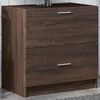 vidaXL Meuble d'&eacute;vier ch&ecirc;ne marron 59x37x59 cm bois d'ing&eacute;nierie