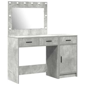 vidaXL Table de Toilette 2 pc Gris 40 x 41 x 75 cm Bois d'ing&eacute;nierie