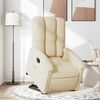 vidaXL Fauteuil inclinable Cr&egrave;me Tissu