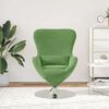 vidaXL Fauteuil &oelig;uf Vert clair 63 x 73 x 90 cm Velours