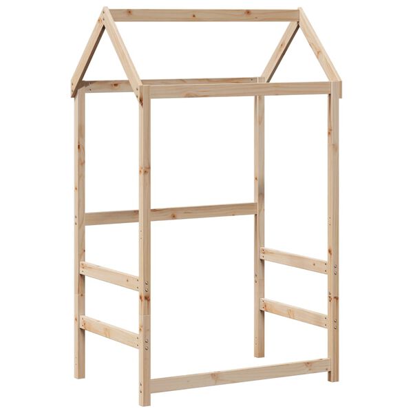 vidaXL Ensemble de lit et de banc avec toit sans matelas 90x200 cm