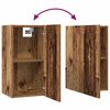 vidaXL Ensemble meuble TV 3 pcs Bois Ancien Bois d'ing&eacute;nierie