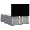 vidaXL Sommier &agrave; lattes de lit avec matelas Gris clair 140x200cm Tissu