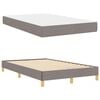 vidaXL Lit &agrave; ressorts avec matelas Taupe 120 x 200 cm tissu