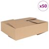 vidaXL Bo&icirc;te Pliable 50 pcs Naturel 40 x 30 x 10 cm Carton