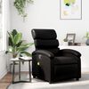vidaXL Fauteuil de massage inclinable noir similicuir