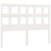 vidaXL T&ecirc;te de lit Blanc 185,5x4x100 cm Bois massif de pin