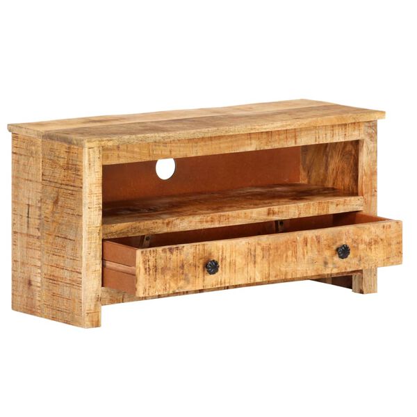 vidaXL Meuble TV 79x30x40 cm Bois de manguier brut