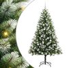 vidaXL Sapin de No&euml;l artificiel &agrave; charni&egrave;re avec neige en flocons