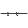 vidaXL Kit de quincaillerie de porte coulissante 200 cm Acier Noir