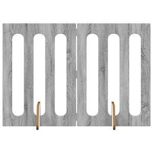 vidaXL Cl&ocirc;ture pliable pour animaux 2 pc Sonoma gris Bois d'ing&eacute;nierie
