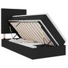 vidaXL Lit avec rangement et matelas Noir 100 x 200 cm tissu