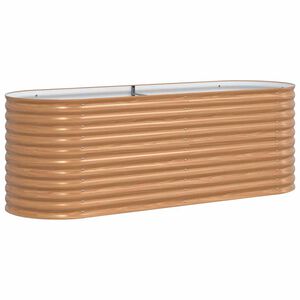 vidaXL Lit sur&eacute;lev&eacute; Marron 240 x 80 x 81 cm Acier