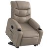 vidaXL Fauteuil inclinable &eacute;lectrique cappuccino similicuir