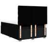 vidaXL Sommier &agrave; lattes de lit avec matelas Noir 140x190 cm Tissu