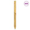 vidaXL Poteaux de cl&ocirc;ture 10 pi&egrave;ces Marron 120 cm Bois de pin massif