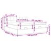 VidaXL Cadre de lit ottoman avec matelas noir 180x200cm velours