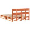 vidaXL Cadre de lit sans matelas cire marron 120x200cm bois pin massif
