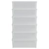 vidaXL Bo&icirc;tes de rangement en plastique 6 pcs 25 L empilables