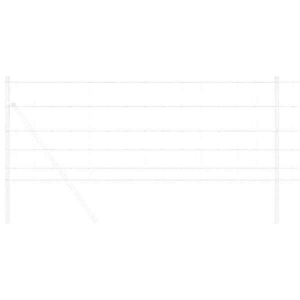 vidaXL Cl&ocirc;ture de prairie Argent&eacute; 25 x 0,8 m Acier galvanis&eacute;