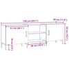 vidaXL Meuble TV vieux bois 150x30x50 cm bois d'ing&eacute;nierie