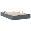 vidaXL Lit de Rangement avec matelas Gris fonc&eacute; 120 x 200 cm Velours