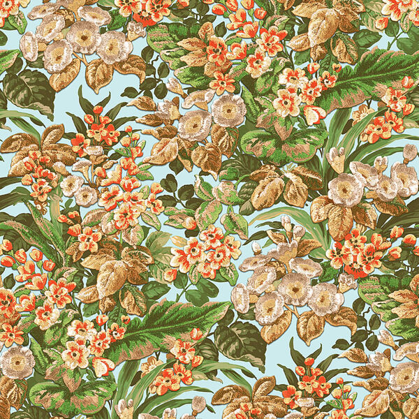 DUTCH WALLCOVERINGS Papier peint floral Multicolore