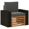 vidaXL Sofa de milieu ext&eacute;rieur Naturel
