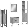 vidaXL Ensemble d'armoires de salle de bain 4 pcs sonoma gris
