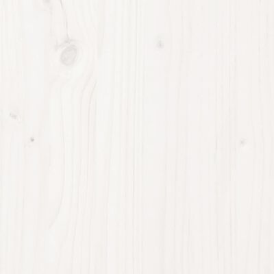 vidaXL Cadre de lit Bois de pin massif 75x190 cm Blanc petit simple