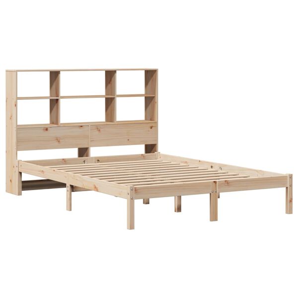 vidaXL Lit biblioth&egrave;que sans matelas 120x200 cm bois de pin massif