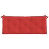 vidaXL Coussin de banc de jardin rouge 120x50x7 cm tissu oxford