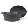 Livoo Casserole Ovale 34 cm 7 L Noir