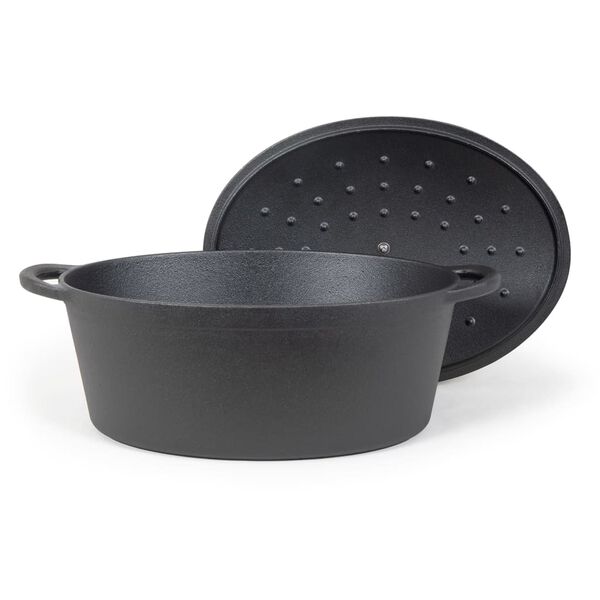 Livoo Casserole Ovale 34 cm 7 L Noir
