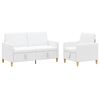 vidaXL Canap&eacute; avec rangement 2 pcs Blanc Polyester