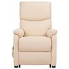 vidaXL Fauteuil Cr&egrave;me Tissu