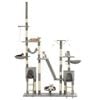 vidaXL Arbre &agrave; chat avec griffoirs en sisal 230-250 cm Gris