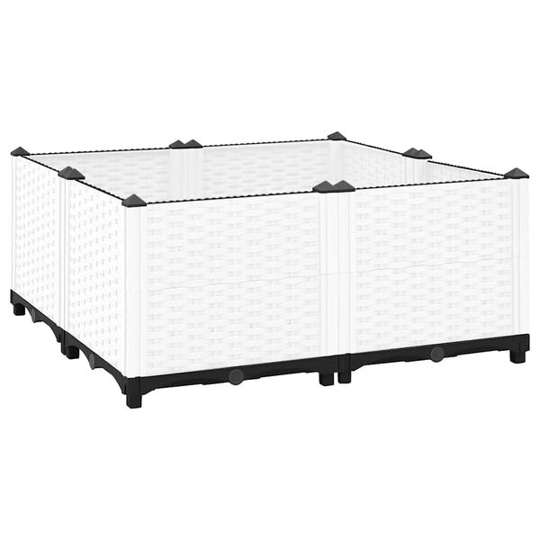 vidaXL Lit sur&eacute;lev&eacute; 80x80x38 cm Polypropyl&egrave;ne