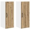 vidaXL Meuble mural PORTO 2 pc Ch&ecirc;ne artisanal Bois d'ing&eacute;nierie