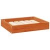 vidaXL Lit pour Chien Cire marron 51,5 x 44 x 9 cm Bois de Pin Massif