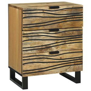 vidaXL Cabinet de chevet Marron 50 x 33 x 62 cm Bois d'acacia massif