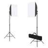 vidaXL Kit de studio photo boîtes à lumière toile de fond réflecteur