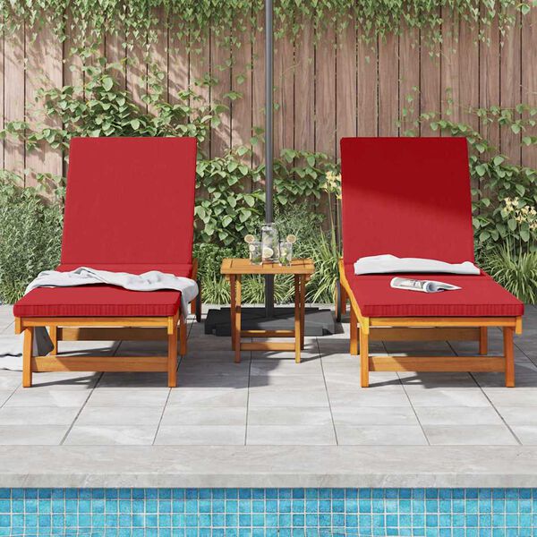 vidaXL Transat 3 pcs Marron 40 x 40 x 40cm Bois d'acacia massif